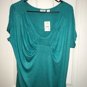 Teal dress top